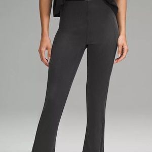 Lululemon ribbed softstreme zip leg flare pant